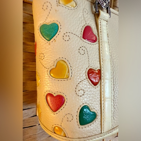 Brighton Ivory Handbag with Colorful Heart Accents - Picture 9 of 16